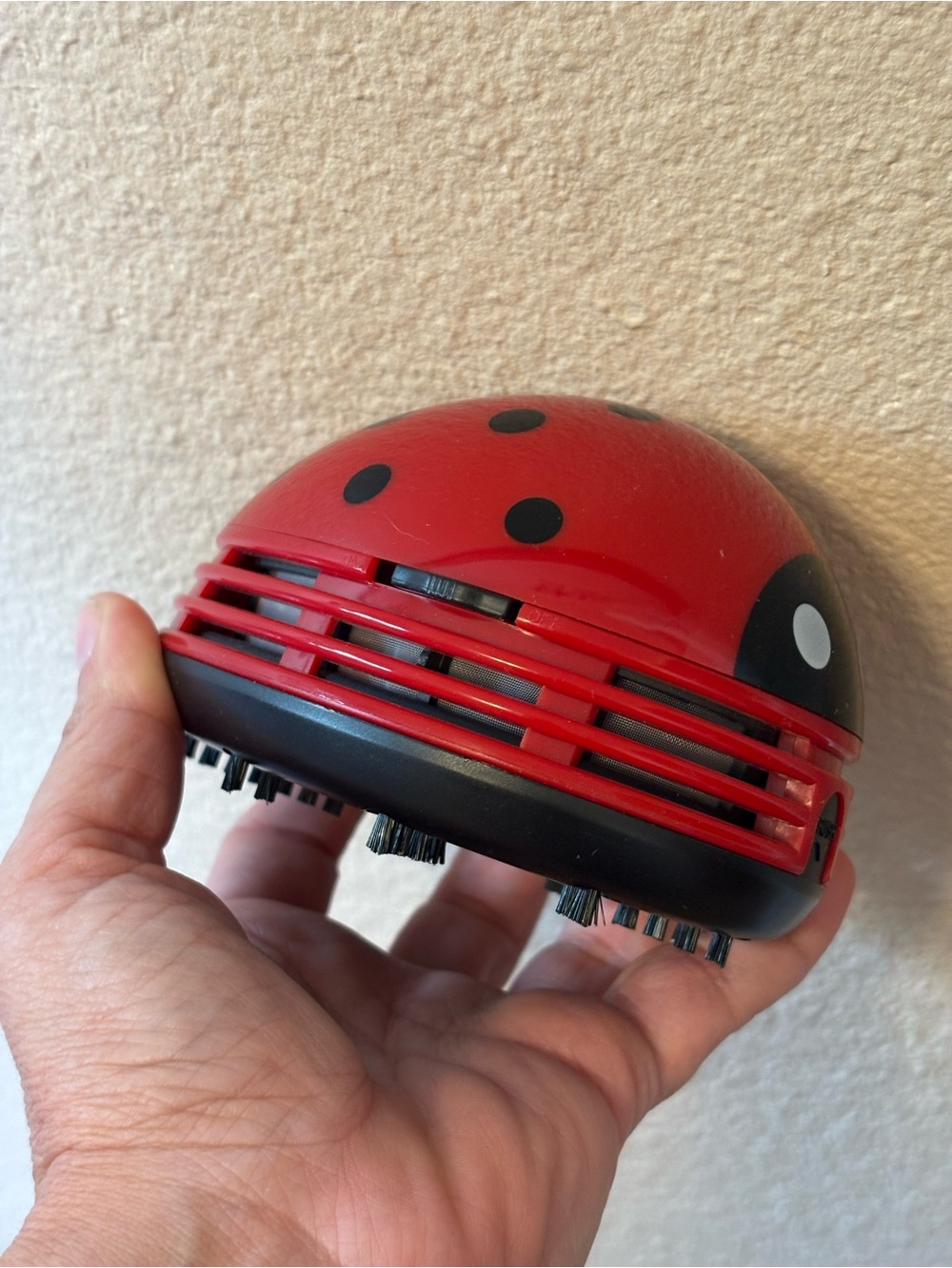 Ladybug Mini Desktop Vacuum Cleaner Red Black